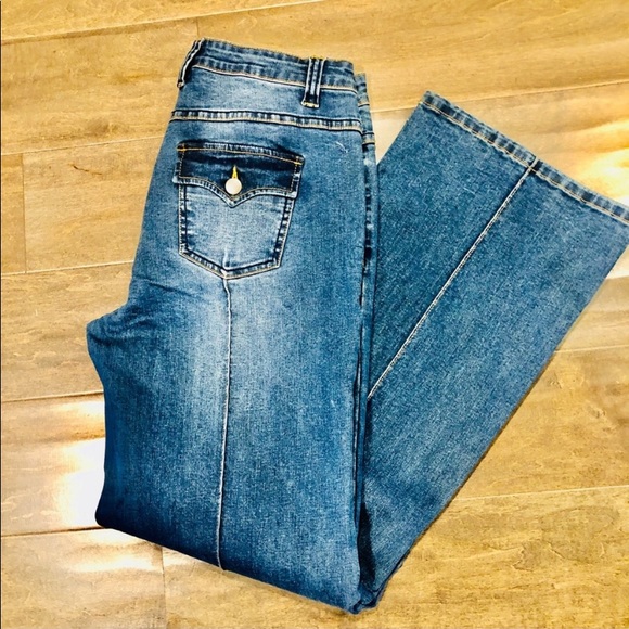 Soft Surroundings Blue Jeans Size M - Picture 4 of 6